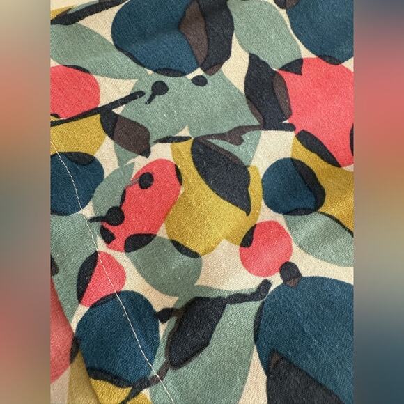 Boden Colorful Artsy 3/4 Sleeve Peasant Women's Blouse- Size 6 - Picture 7 of 7